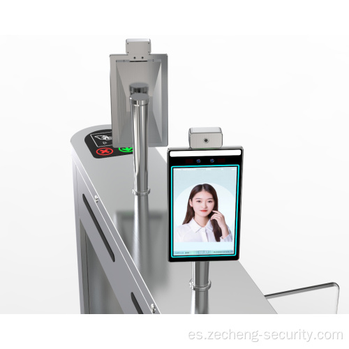 Reconocimiento facial de asistencia de termómetro de cámara con IA